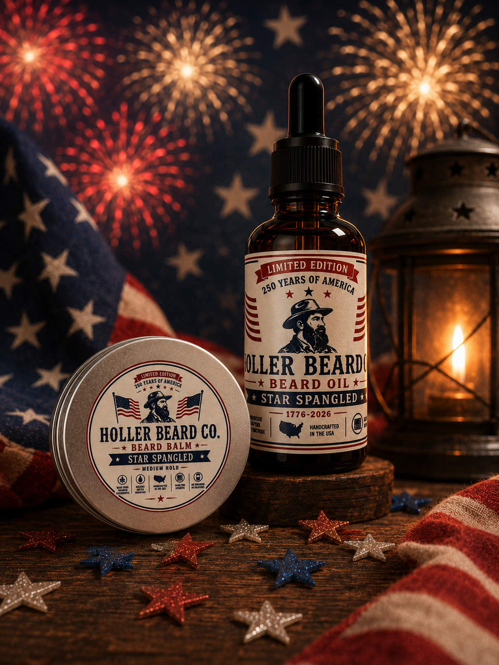 Holler Beard Co. Combo - Star Spangled