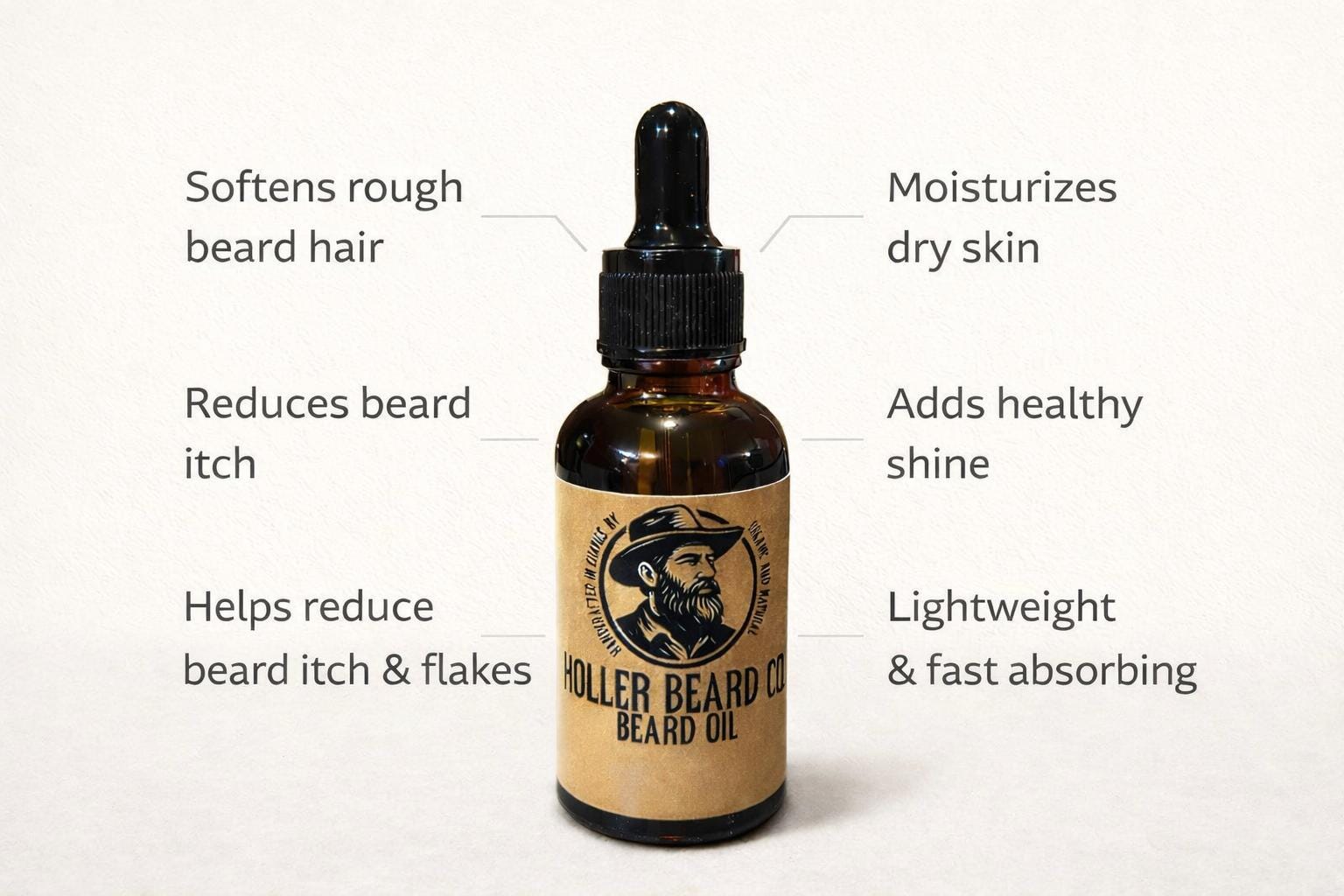 Unscented Beard Oil - 1oz